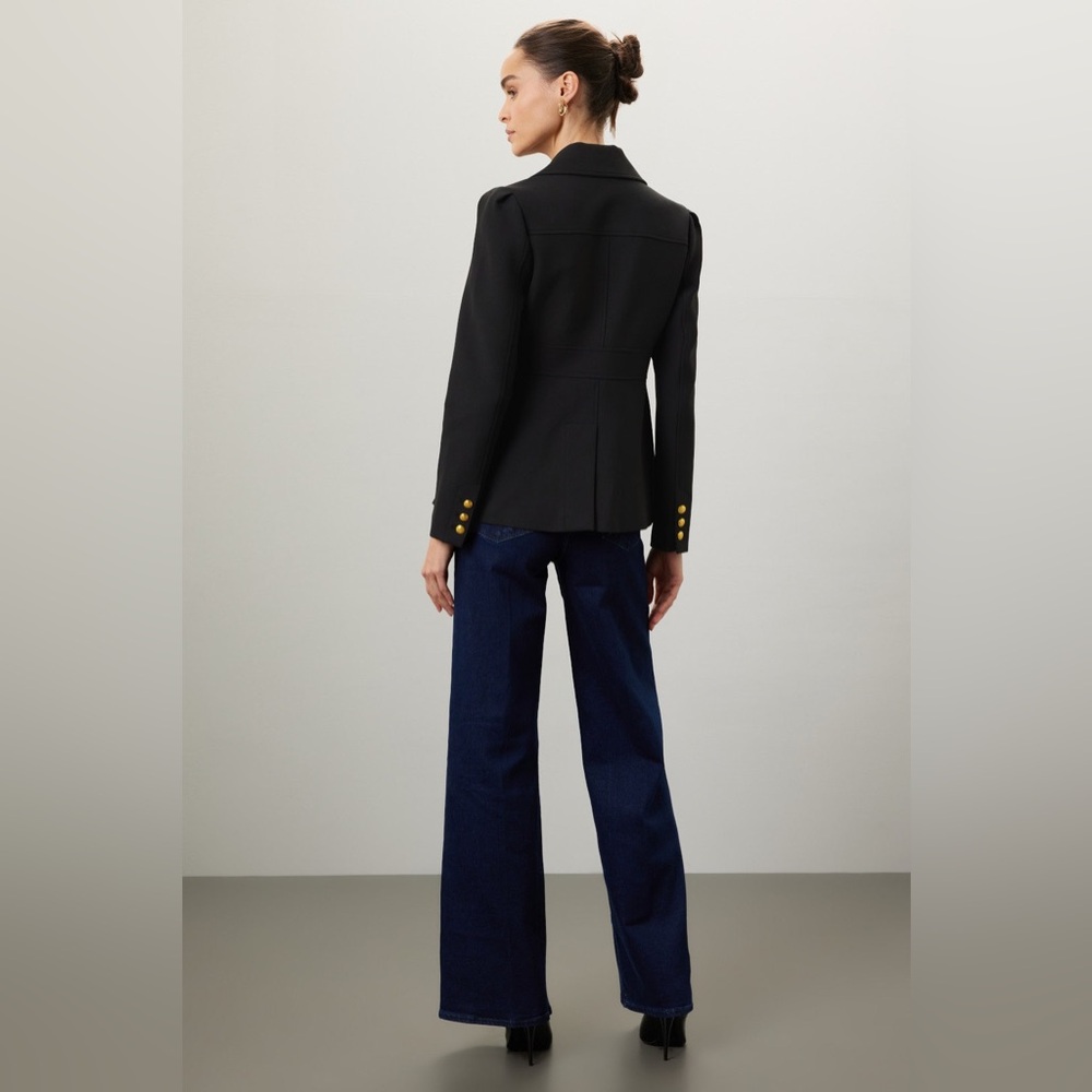 A.L.C. Black Blazer with Gold Accents - Picture 4 of 8